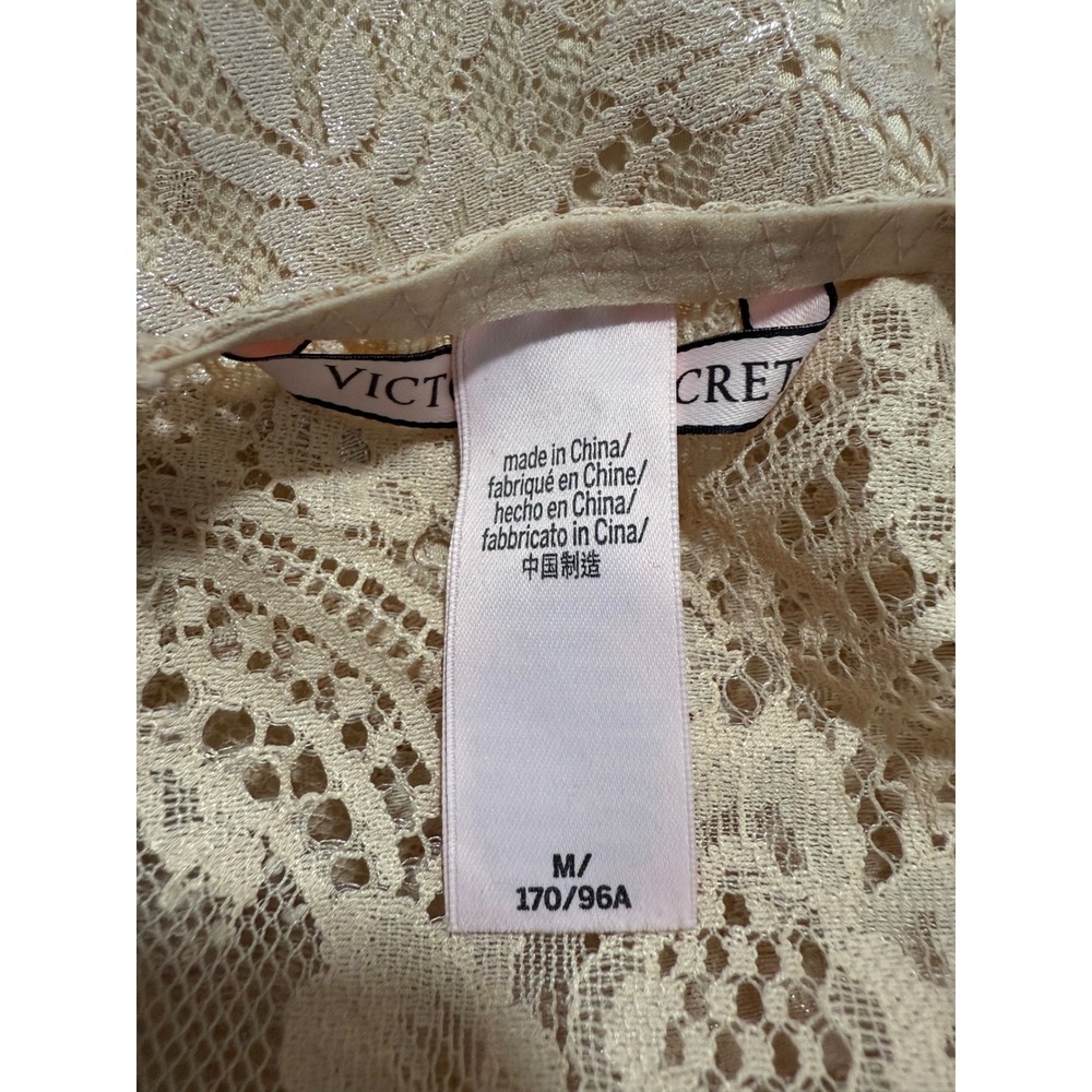 Victoria's Secret Slip Dress Lace Trimmed Cutout Waist Lingerie Medium - Picture 7 of 8